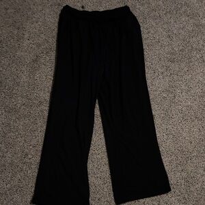 Black Wide-Leg Pants